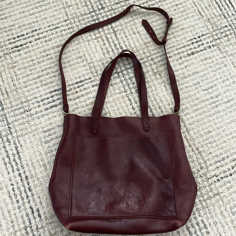 Madewell The Medium Transport Tote, chocolate raisin color
